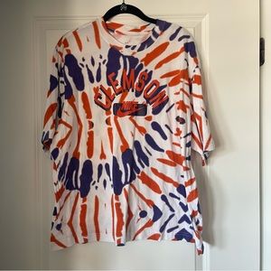 Clemson Nike tie dye boxy tshirt size XL